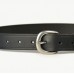 Mens Leather Belt Black 32mm-107K